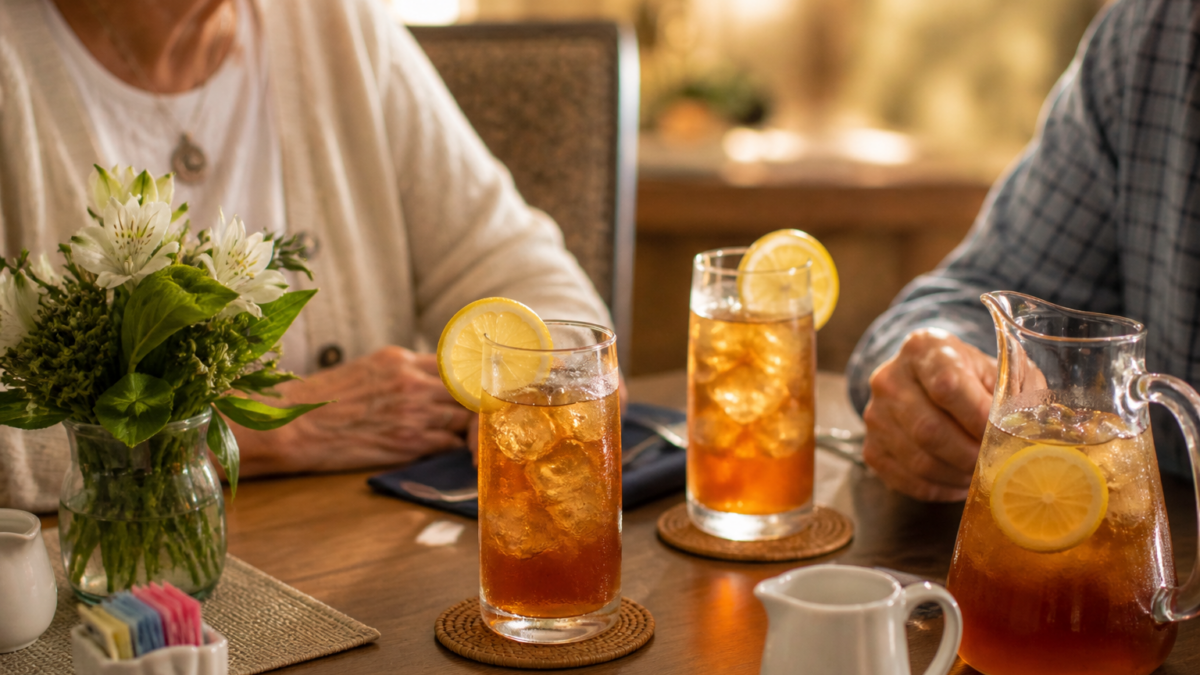 created stock iced tea service