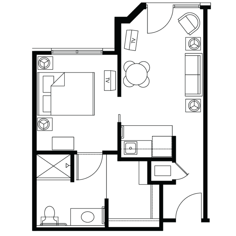 The Renley of Collierville 1bdrm med 475 sq ft