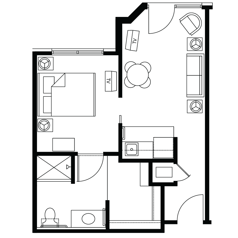 The Renley of Collierville 1bdrm med 475 sq ft