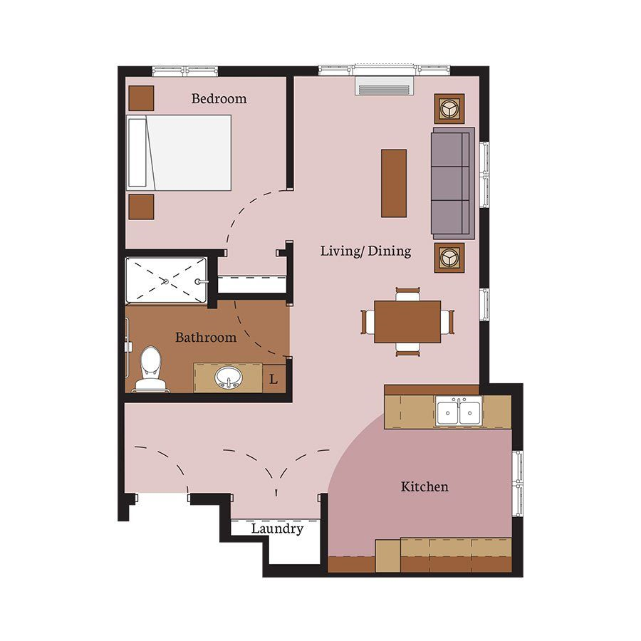 The Shores of Lake Phalen 1 bed MC 648 sq ft
