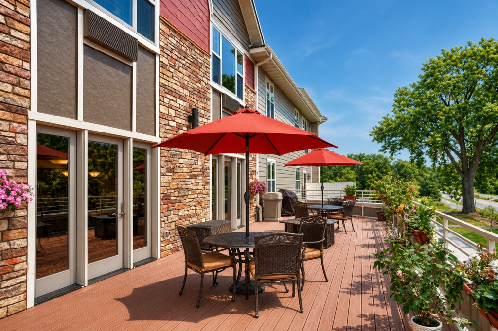 The Shores of Lake Phalen Exterior Patio 01