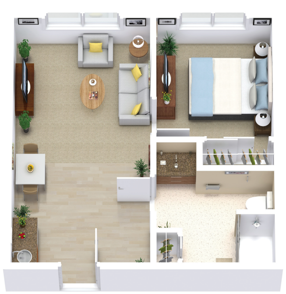Brookridge Heights One Bedroom AL 400sqft
