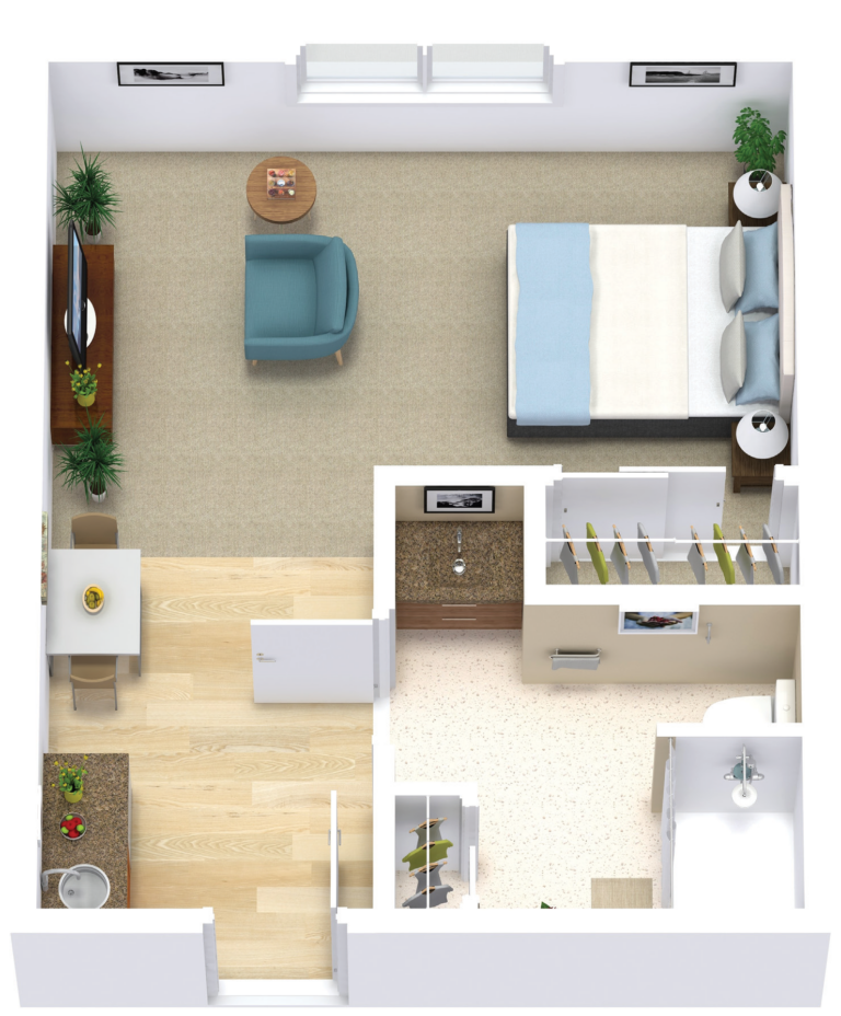 Brookridge Heights Studio AL 340sqft
