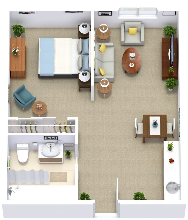 Curry House One Bedroom AL 4445sqft