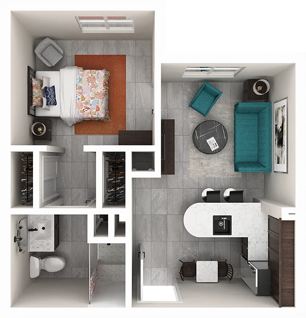 The Ashton at Villages Crossing One Bedroom AL The Ibis