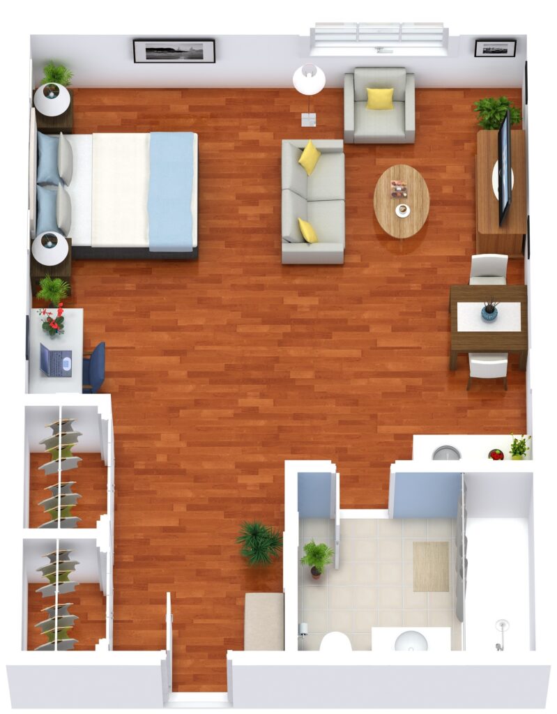 The Renley at Woodholme Gardens Studio AL Deluxe 486sqft