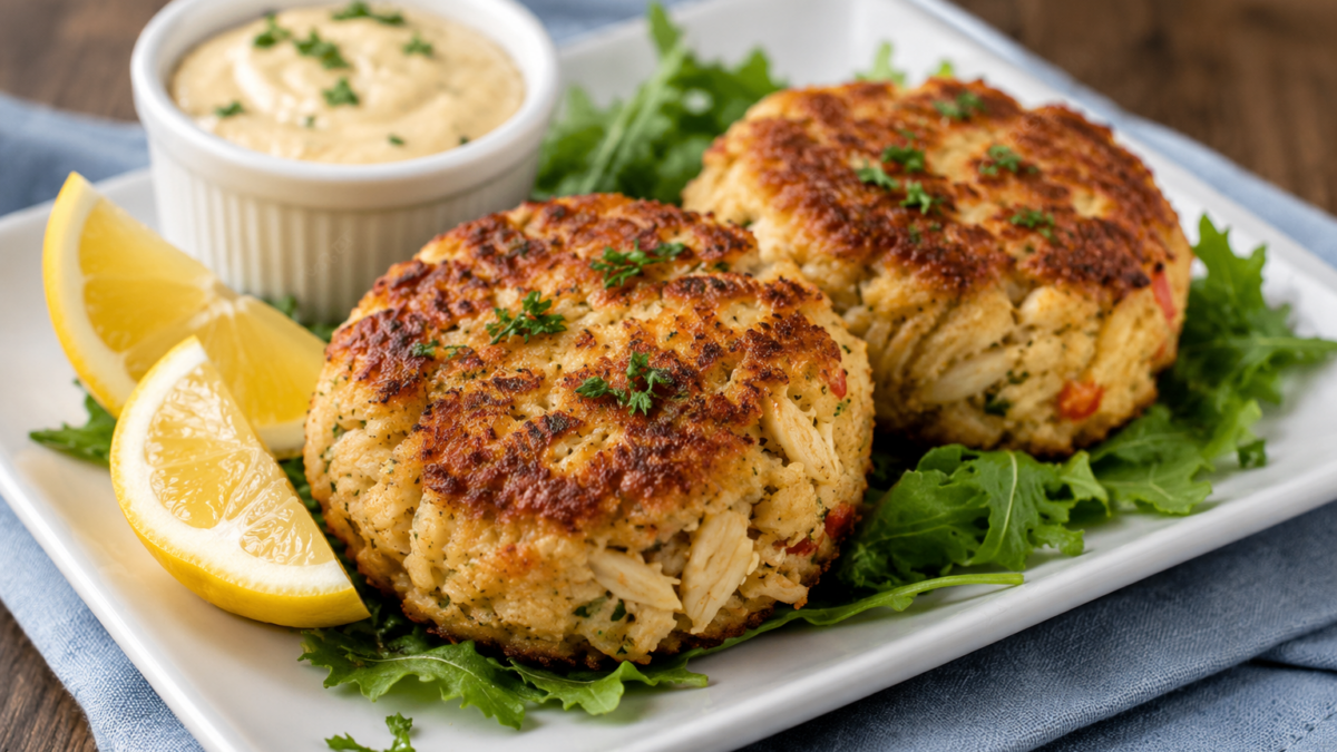 stock entree crab cakes created