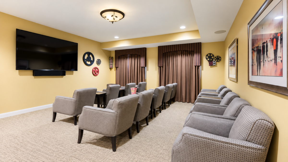 Cedar Lake Interior Movie Room 01 2
