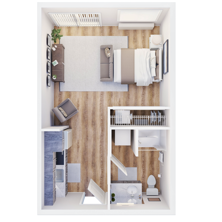 Palmilla Floorplan IL Studio A