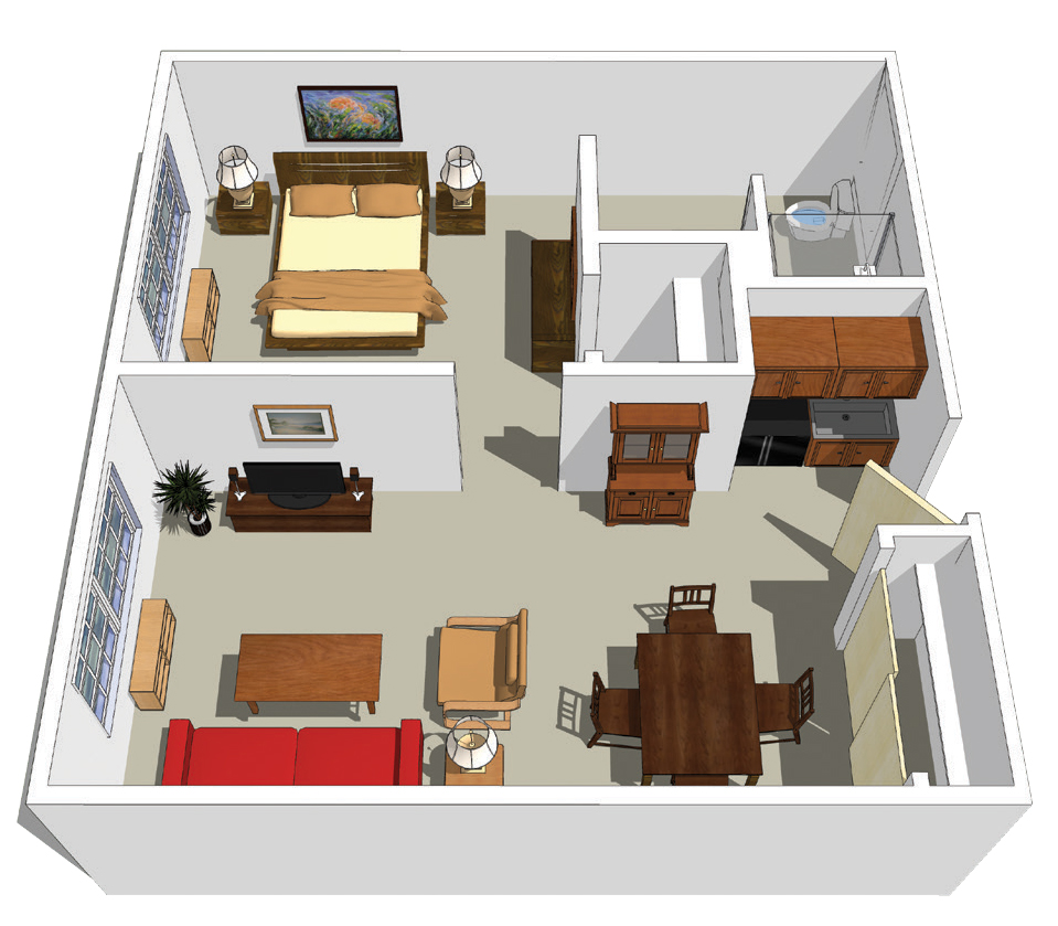 The Addison of Clermont One Bedroom AL Live Oak 552sqft