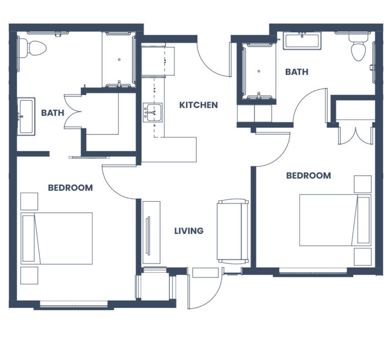 The Ashton at the Greens Two Bedroom Courtyard AL