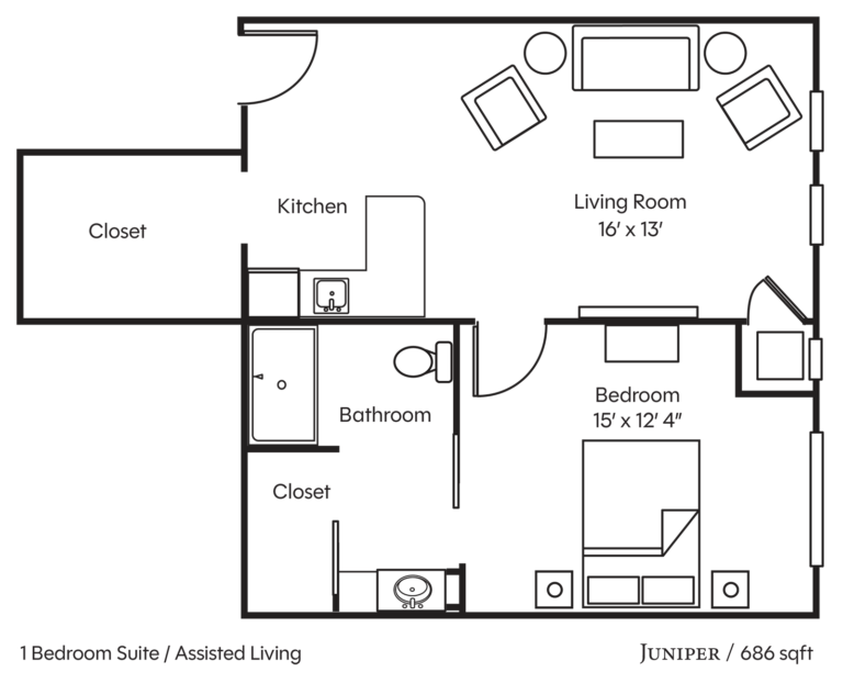 WaterstoneGrayson One Bedroom AL 686sqft Juniper