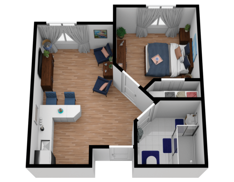 The Ashton of Wildwood One Bedroom AL 453sqft The Wildwood