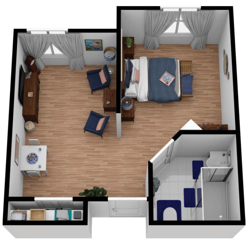 The Ashton of Wildwood Studio MC 453sqft The Sycamore